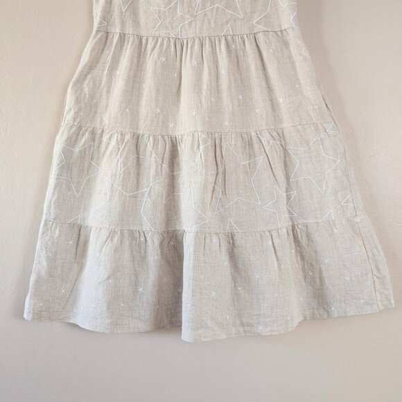 Daniel & Mayer 100% linen dress with embroidered stars (S) (Made in‎ Italy) - Picture 5 of 12